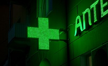 Аптечный крест светодиодный